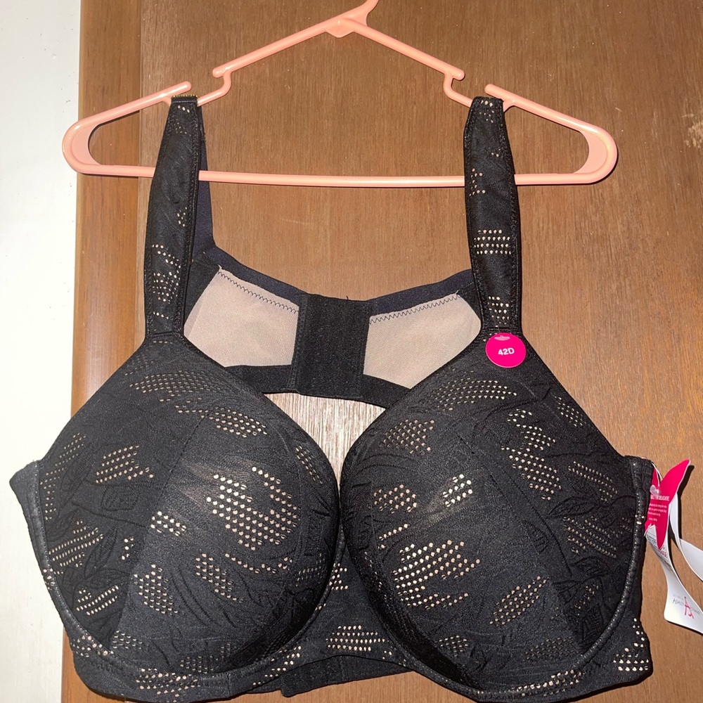 BRAND NEW NEVER WORN Ashley Stewart Butterfly Full Coverage Bra size 42D